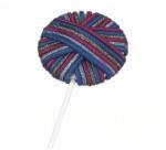 Sibel hajgumi nyalóka, kék vegyes, 24 db - hajvarazs