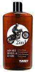 Yunsey Barbers 2in1 sampon és tusfürdő férfiaknak, 380 ml - hajvarazs