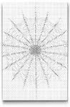  PontPöttyöző - Pókháló mandala Méret: 40x60cm, Keretezés: Kartonlemezen, Szín: Zöld