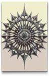  Festés számok szerint - Minimalista mandala Méret: 40x60cm, Keretezés: Keret nélkül (csak a vászon)