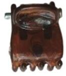 Hair Power csatt 3 fogú barna, 1 cm