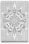  PontPöttyöző - Kard mandala Méret: 20x30cm, Keretezés: Keret nélkül (csak a vászon), Szín: Fekete