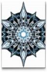  Gyémántszemes kirakó - Téli mandala Méret: 20x30cm, Keretezés: Kartonlemezen, Gyémántok: Négyzet alakú