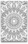  PontPöttyöző - Tükör mandala Méret: 40x60cm, Keretezés: Műanyagtáblával, Szín: Kék
