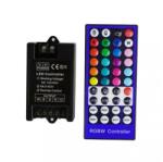 Lightex Радиочестотен контролер с дистанционно управление за RGBW LED лента, 40 бутона, 12-24V/384W-768W - Lightex (908BA0030008)
