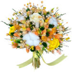 Eventissimi® Buchet personalizabil, ideal pentru cununie civila, nunta, mireasa, nasa sau cadou, (BF-224)