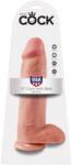 Pipedream - King Cock Dildo, Pipedream King Cock, 12 inch, cu bilute, culoare deschisa Dildo