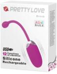 Pretty Love Ou vibrant, Pretty Love Brook, 12 funcții, silicon, negru