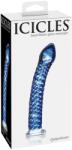 Pipedream - Icicles Vibrator sticlă Pipedream Icicles No. 29 albastru Vibrator