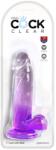 Pipedream - King Cock Clear Dildo, Pipedream King Cock Clear, 7 inch, violet Dildo
