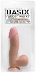 Pipedream - Basix Rubber Jucărie Adult, Pipedream Basix, 6.5 inci, ventuză, light Dildo