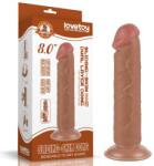 Lovetoy Dildo, Lovetoy, dual layer, maro, 20 cm Dildo