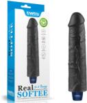 Lovetoy Dildo realist, Lovetoy, Real Softee, reîncărcabil, negru Dildo