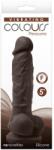 NS Novelties Dildo NS Toys Pleasures Vibrating 5 inch maro inchis Dildo