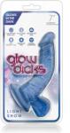 Blush Novelties Dildo, Blush, Glow Dick, albastru Dildo