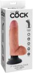 Pipedream - King Cock Vibratoare realistice, Pipedream King Cock, 7 inch, vibrație, culoare deschisă Vibrator