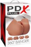 Pipedream - PDX Plus Masturbator masculin, Pipedream PDX Plus, 360° Banger Tan, textură realistă