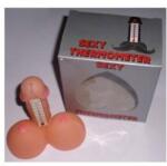 FunnyGift Termometru amuzant, FunnyGift, forma penis cu sani