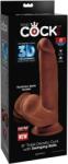 Pipedream - King Cock Elite Dildo, Pipedream King Cock Elite, Triple Density 20 cm, maro Dildo