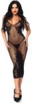 Leg Avenue Rochie plasă și dantelă, Leg Avenue, negru, O/S