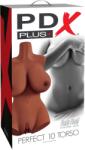 Pipedream - PDX Plus Masturbator masculin, Pipedream PDX Plus, Perfect 10 Torso, maro