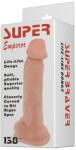 LyBaile Dildo realist, Debra, model Super Emperor, 35 cm, bej Dildo