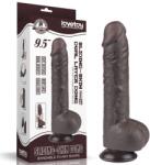Lovetoy Dildo, Lovetoy, material Slide-Skin, 9.5 inch, negru Dildo
