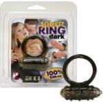 Prime Inel Penis, VibroRing, silicon, neagra Inel pentru penis