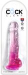 Pipedream - King Cock Clear Dildo, Pipedream King Cock Clear, 20cm, roz Dildo