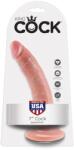Pipedream - King Cock Dildo realist, Pipedream King Cock, 17 cm, ventuză, bej Dildo