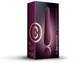 Rocks-Off Vibrator mini, Rocks-Off Mia, silicon, ribbed, burgundy Vibrator