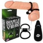 Prime Inel Vibrator, Double Cock Ring, Negru, Stimulator Inel pentru penis