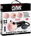 Pipedream Set Trio Pompa, Pipedream - Pump Worx, negru/transparent