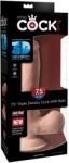 Pipedream - King Cock Elite Dildo, Pipedream King Cock, 7.5 inch Tripla Densitate, cu Testicule, culoare naturala Dildo