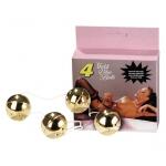 Prime bile anale și vaginale, Gold Balls, diametru 3.4 cm, rezistent la apă