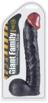 NMC Dildo Nmc 28 cm, negru, ventuză Dildo