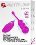 Pretty Love Vibrator cu telecomandă, Pretty Love, Leshy, silicon, violet