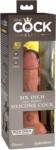 Pipedream - King Cock Elite Dildo, Pipedream King Cock Elite, silicon dual densitate 15 cm, culoare tan Dildo