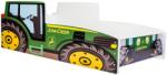 Kobi Traktor gyerekágy 160x80cm, zöld