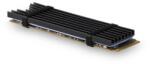 AXAGON SSD hűtő Axagon M. 2 2280 NVMe 3mm hűtőborda fekete (CLR-M2L3) - wincity