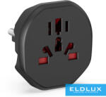 ELDLUX Utazási adapter (World to Europa) 230V/10A/2300W (WL-09-B)