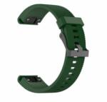 Gigapack Garmin Epix Pro/Fenix 20mm Szilikon Pótszíj, sötétzöld (149215) (GP-149215)