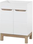 Comad Bali White dulap 60x45.5x84 cm sub chiuveta pe picioare alb BALI WHITE 820 -60 CM FSC (BALIWHITE82060CMFSC)