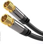 PremiumCord Cablu PREMIUMCORD, antenă satelit F tată - F tată (135 dB) 4x ecranat 5m (kjqsat5)