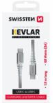 SWISSTEN Cablu De Date Elvetian Kevlar Usb-c / Usb-c 1, 5 M Alb (71541014)