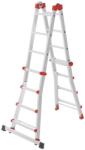 Hailo Scara aluminiu Hailo HAILO M80, multifunctionala, 4 X 4 trepte (7516007)