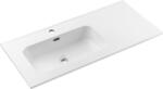 Comad Go 2 lavoar 101x46 cm dreptunghiular mobilier alb luciu GO 2 100CM L DP ( E-8095-100L ) (GO2100CMLDPE8095100L)