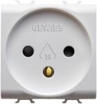 Gewiss PRIZA STANDARD ISRAELIANA - PRIZA 250V c. a. - 2P+16A - 2 MODULE - ALB LUCIOS - ANTIBACTERIAN - CHORUSMART (GW10281AB)