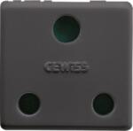 Gewiss BRITISH STANDARD Priza 250V ac - 2P+E 16A - 2 MODULES - SYSTEM BLACK (GW21209)