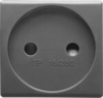 Gewiss FRENCH STANDARD Priza 250V ac - 2P 16A - 2 MODULES - SYSTEM BLACK (GW21206)